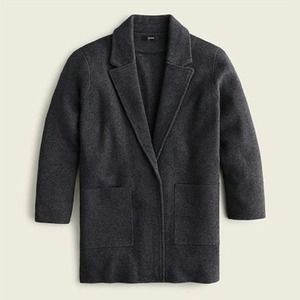 J. Crew Ladies Sweater Jacket, size XL, dark gray